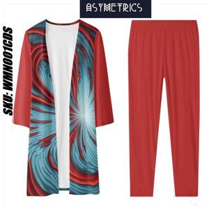 NEW Asymetrics Women's Long Sleeve Cardigan and Leggings Sets